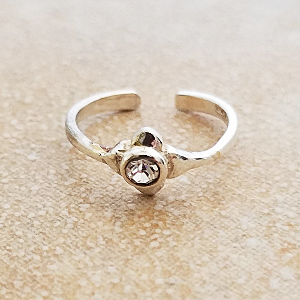 Toe Ring Sterling Silver  Adjustable